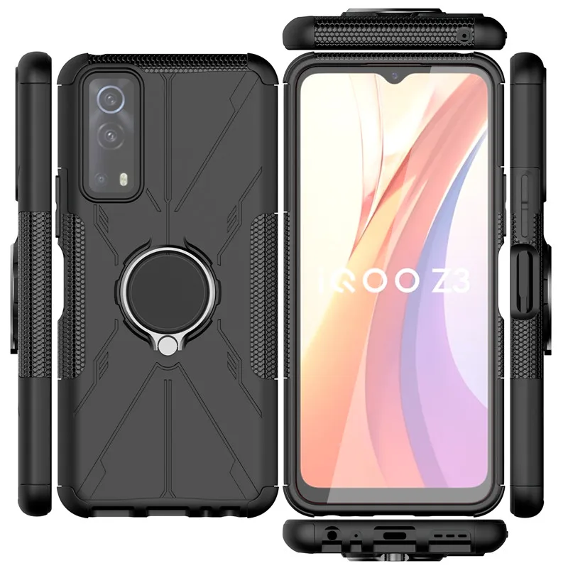 Shockproof Cover For For IQOO Z3 Case For For IQOO Z3 Cover Armor Protective Phone Bumper For IQOO Z3 U1X Vivo Y20S Y20 Y11S