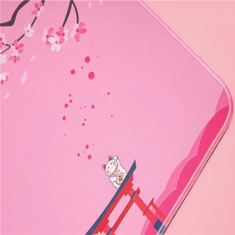 akko sakura fujisan mouse pad mat rubber non slip flat soft large mice mat for office keyboard laptop computer tablet pc gaming free global shipping