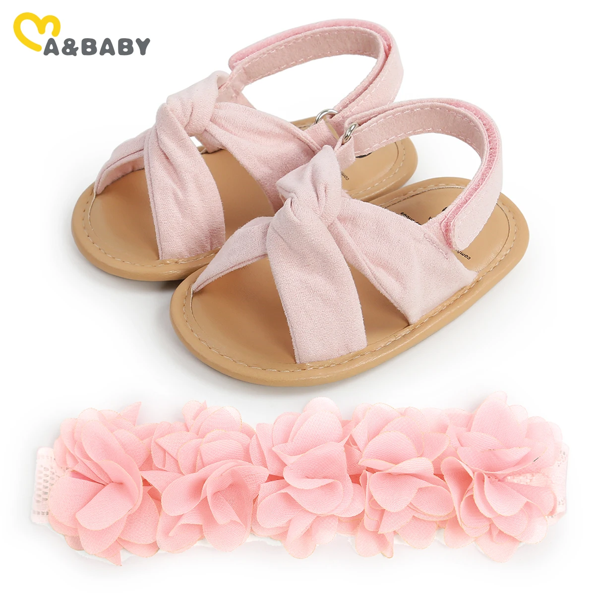 

Ma&Baby 0-18M Summer Baby Girl Sandals Clogs Princess Toddler Flower Newborn Infant Baby Girls Shoes