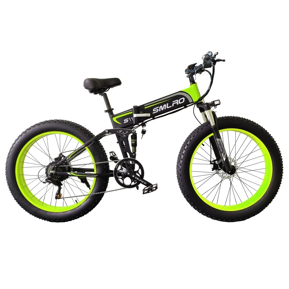 Billig 1000W Motor 13AH SAMSUNG Batterie 26 Zoll Fett Reifen Elektrische Bike Hydraulische Bremse Elektrische Fahrrad Freies Verschiffen