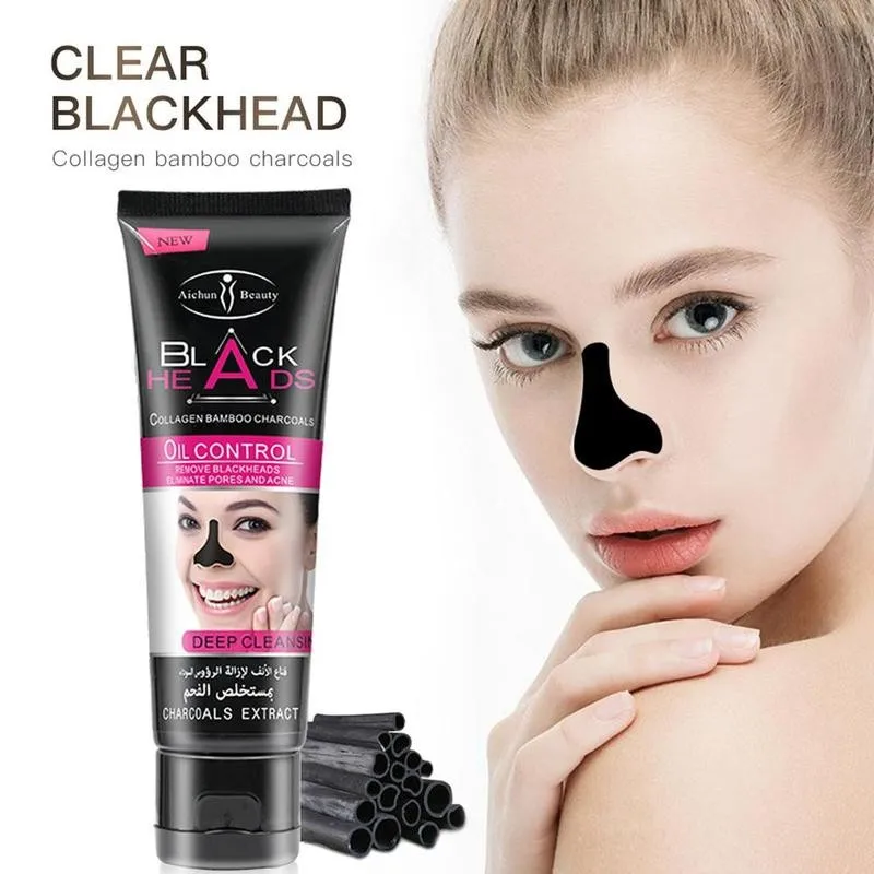 Бамбуковая угольная маска для лица черные маски удаления глубокого очищения