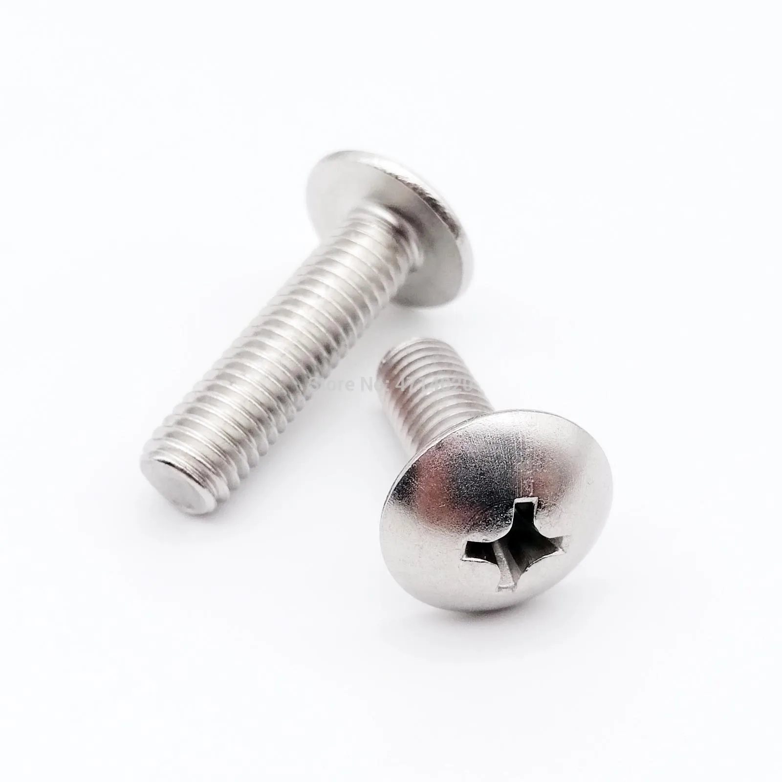 10/50X M2 M2.5 M3 M4 M5 M6 M8 304 A2-70 stainless steel JISB1111T Phillips Truss Head Large Flat Round Cross Screw Bolt L=3-80mm |