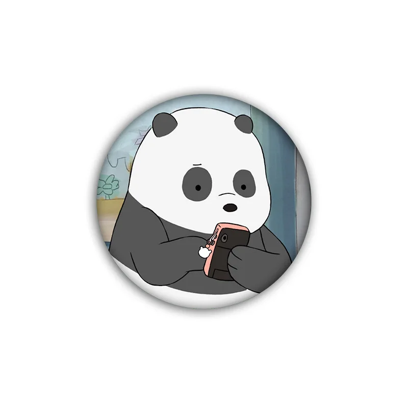 FIMAODZ три маленького медведя мультяшная брошь животное Милая панда ледяной