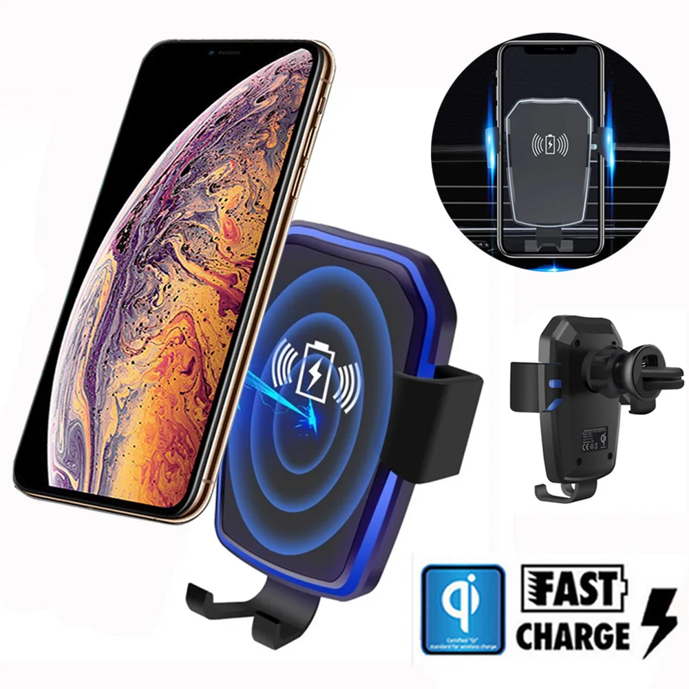 10 Вт QI Беспроводное быстрое зарядное устройство Подставка держатель