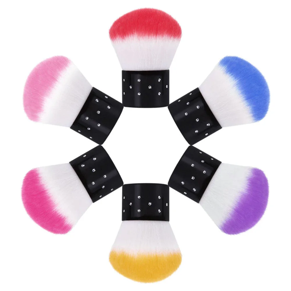 

1pc Nail Brush Tools Acrylic&UV Powder Remover Brush File Nail Art Care Manicure Pedicure Soft Remove Dust Small Angle Cleaner
