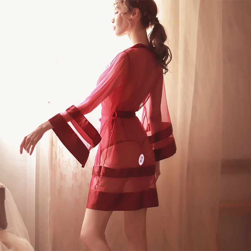 Сексуальная Женская Повседневная Пижама для отеля мини ночная рубашка летнее