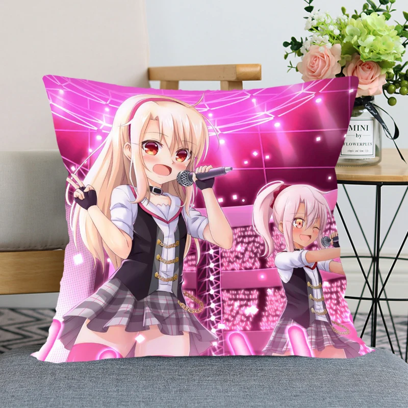 Fate kaleid Liner Prisma Illya чехол для подушки дома декоративный Шелковый Невидимый на