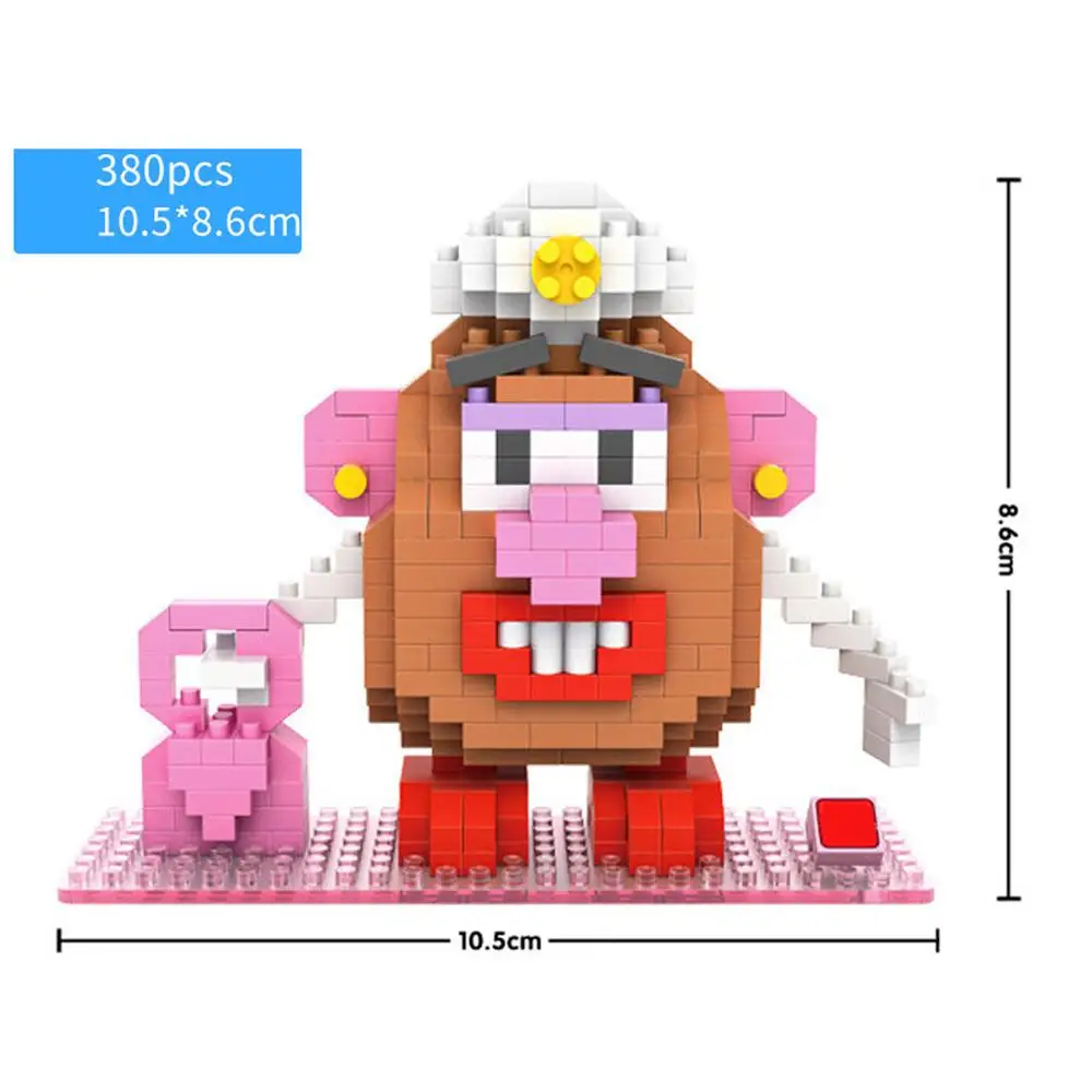

hot lepining creators classic mr potato head MS figures mini Micro diamond building blocks model bricks toys for children gift