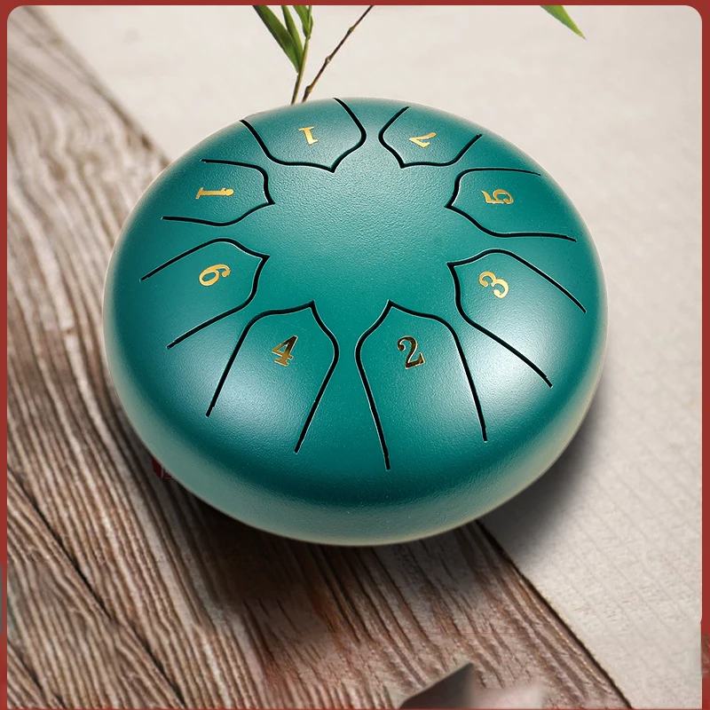 

Ethereal Drum Rhythm Steel Tongue Drum 6 Inch Lotus Drum 8 notes Tone C Percussion Hand Pan Drum Instrument Musical Instruments