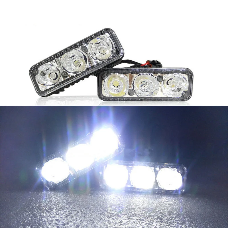 

Automobile fluorescent lamp, DRL 3 type 12V LED lamp, waterproof fog lamp, 6000K, 2