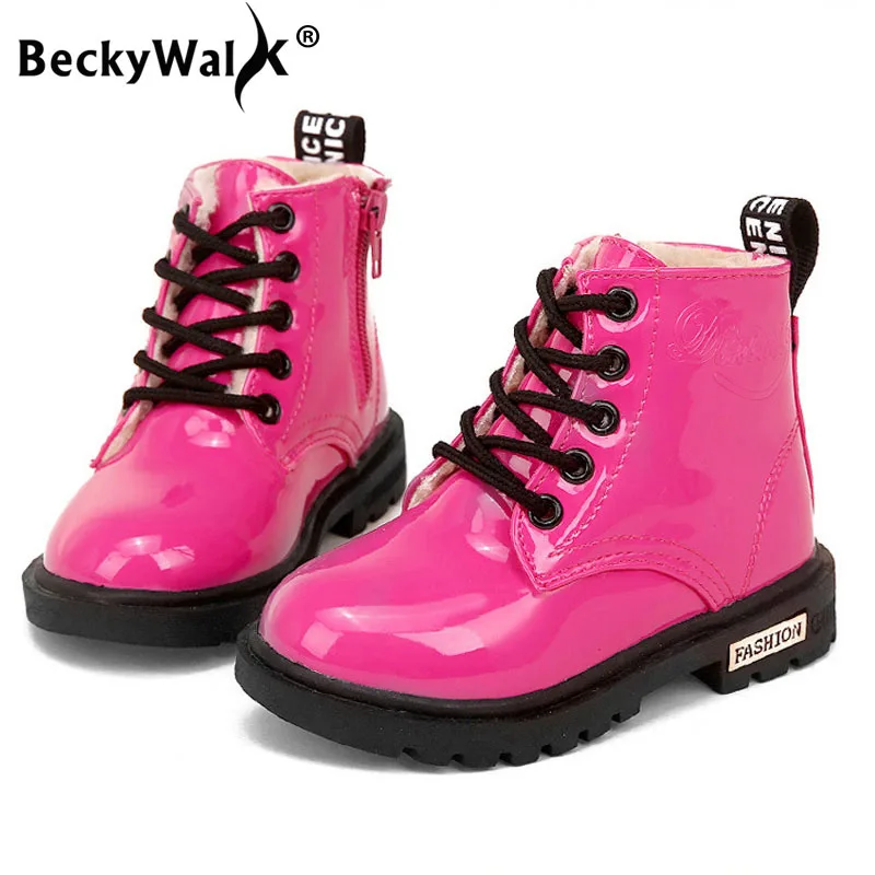 Детские Ботинки Martin из искусственной кожи водонепроницаемые мотоциклетные