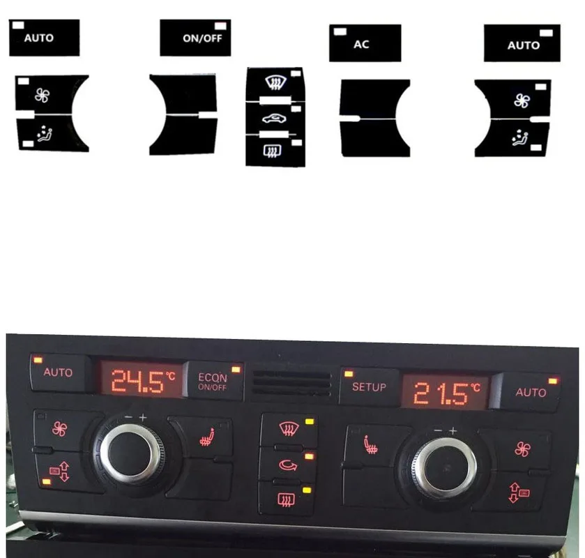 

Interior button switch For Q7 assembly button sticker decorative film