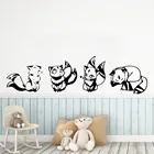 Милые виниловые стикеры Inuyasha, наклейки для детской комнаты, виниловые обои для спальни, настенные стикеры