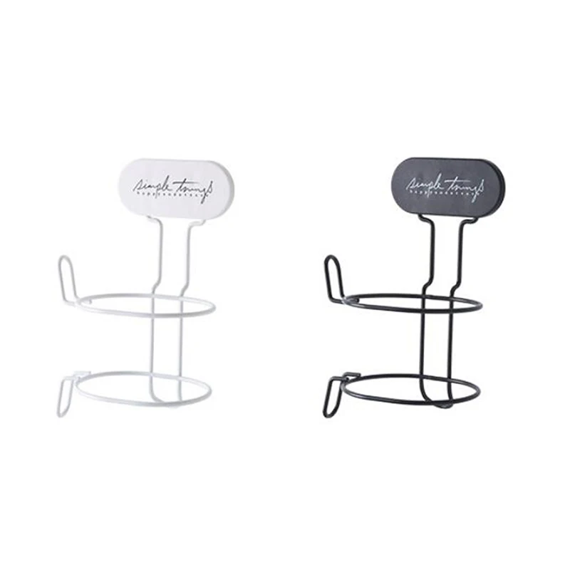 Держатель для выпрямителя волос металлическая подставка крепления на стену в