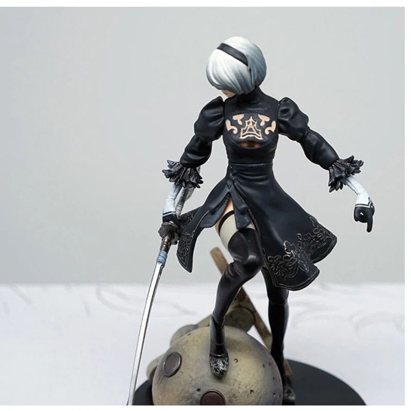 Anime NieR:Automata YoRHa No. 2 Type B PVC Figure Collectible Model Toy 14cm Nier Automata a2 | Тематическая одежда и