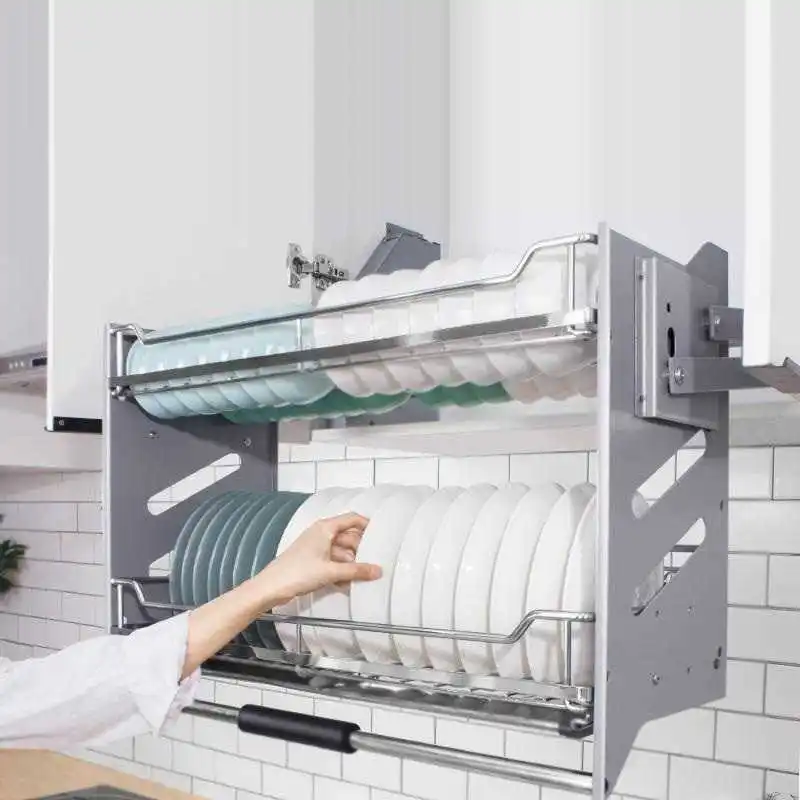 

Kuchnia Cestas Para Colgar En La Ducha Organizador Pantry Stainless Steel Hanging Cuisine Cocina Kitchen Cabinet Basket