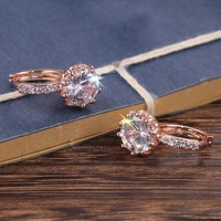 new fashion luxury korean temperament wild simple style zircon earrings accessories sparkling zircon elegant female jewelry