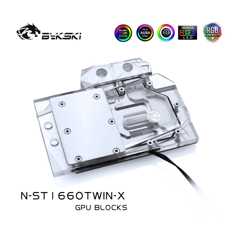 Bykski GPU водный кулер для ZOTAC Geforce RTX2060 Super 8GD6 HA игровой GTX 1660 Twin FAN N ST1660TWIN X|Кулеры и