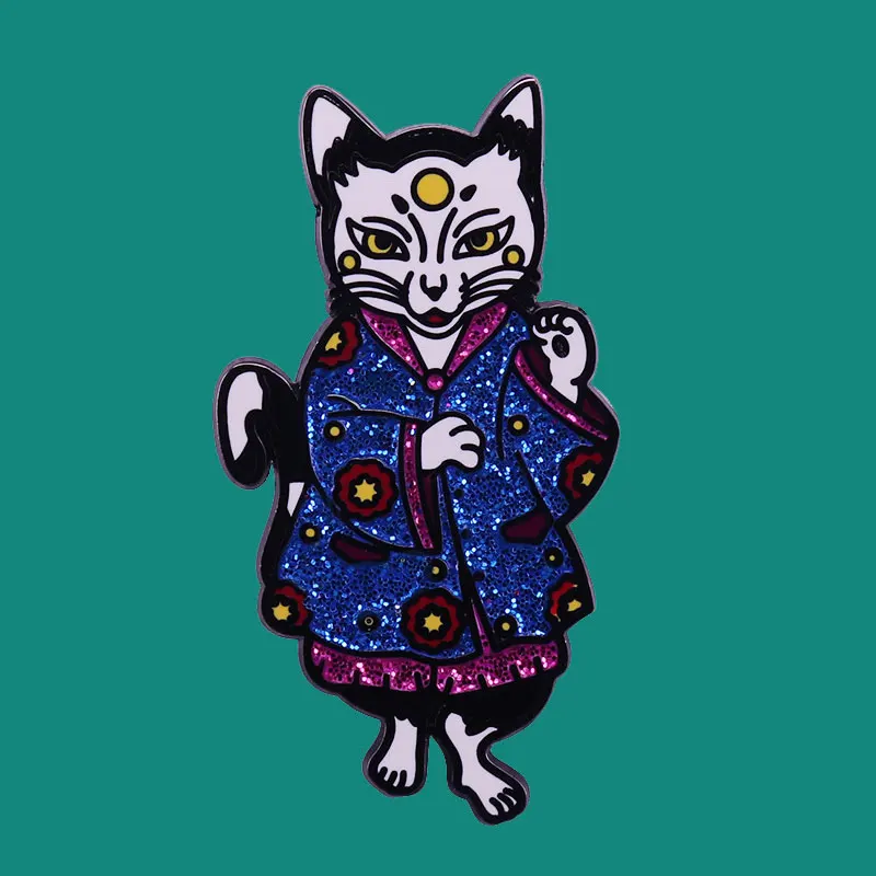 

Повезло с изображением животных, котов с лацканами эмаль на булавке брошь сбор Мультипликация металлические значки мужской и женский рюкза...