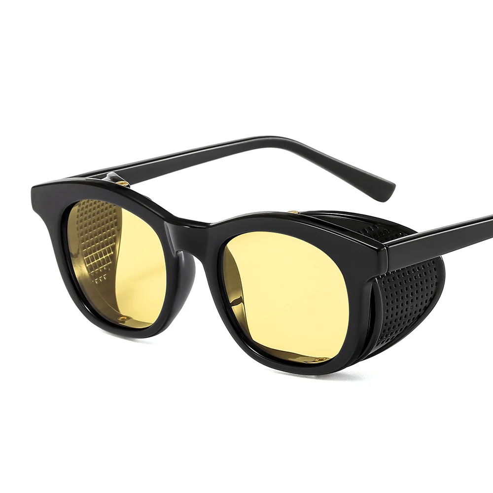 

Бесплатная доставка, индивидуальные солнечные очки в стиле панк с откидной крышкой, Модные Цветные солнцезащитные очки для мужчин и женщин