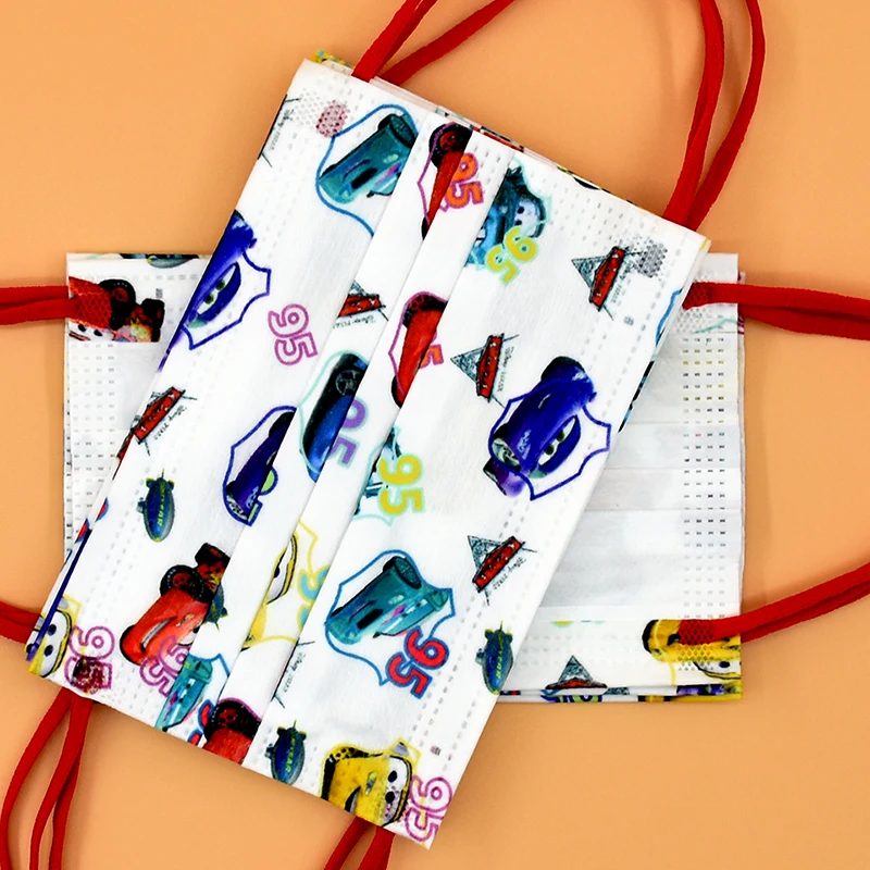 Одноразовая детская маска для мальчиков Мультяшные тачки из мультфильма герои