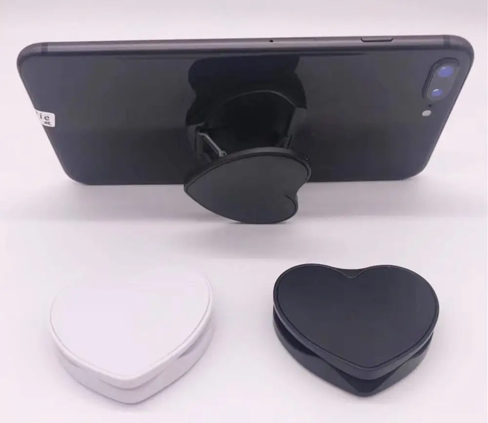 Роскошные Складные держатели для телефонов персикового цвета с милыми сердечками для смартфонов и планшетов, мобильный телефон, универсальная подставка для пальцев