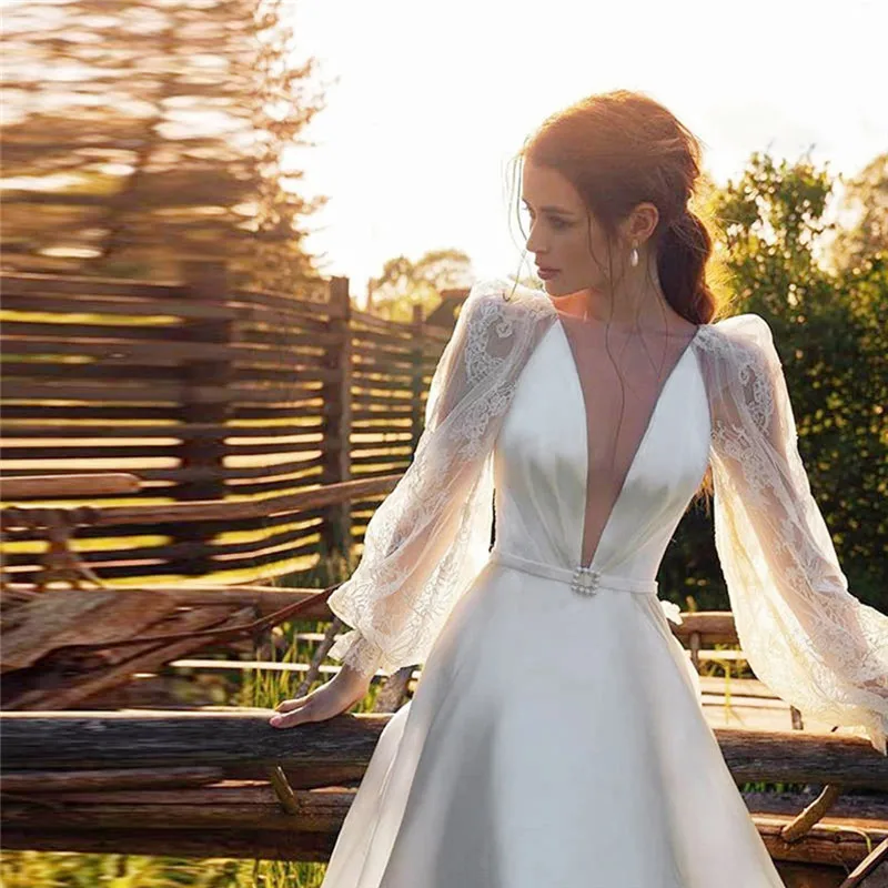 Сексуальное платье для девочек женское на бретельках свадебное с v-образным