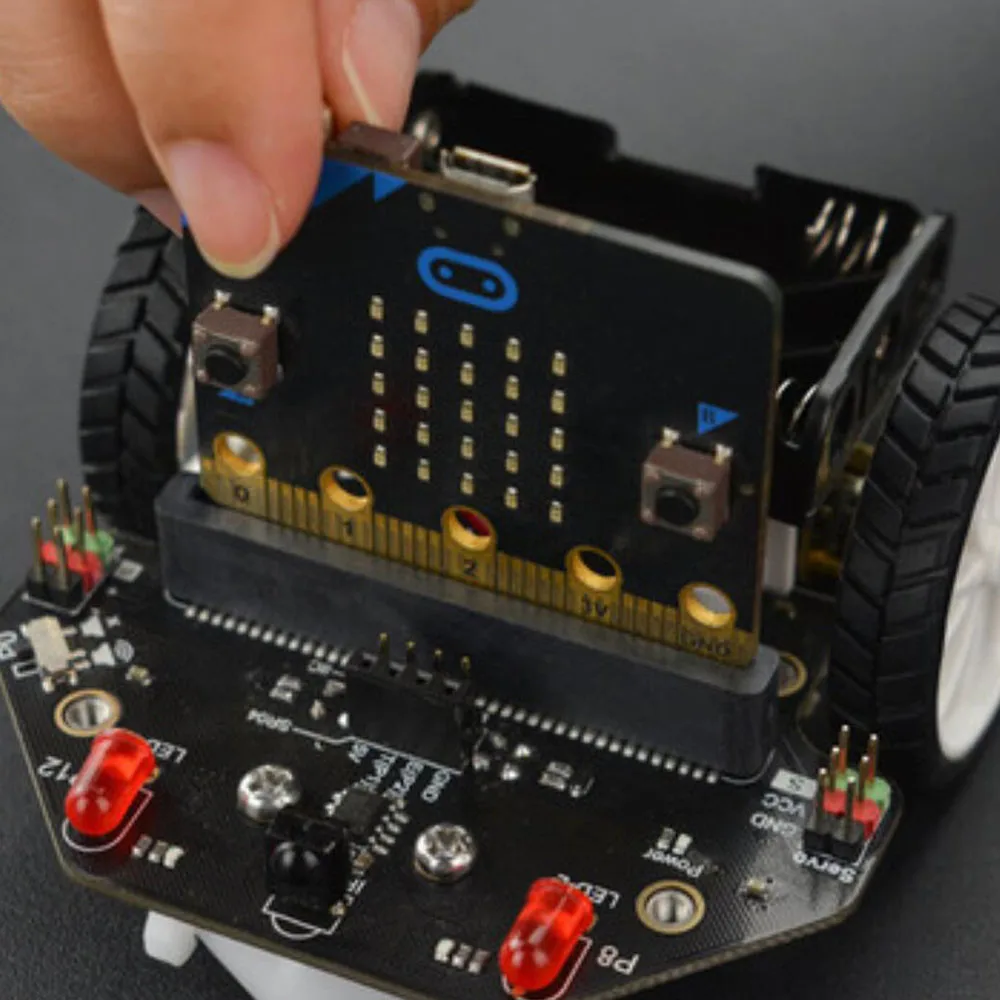 DFRobot Micro: Maqueen micro: бит графическое Программирование робот Мобильная платформа умный автомобиль V4.0 поддержка линии патруля окружающего света