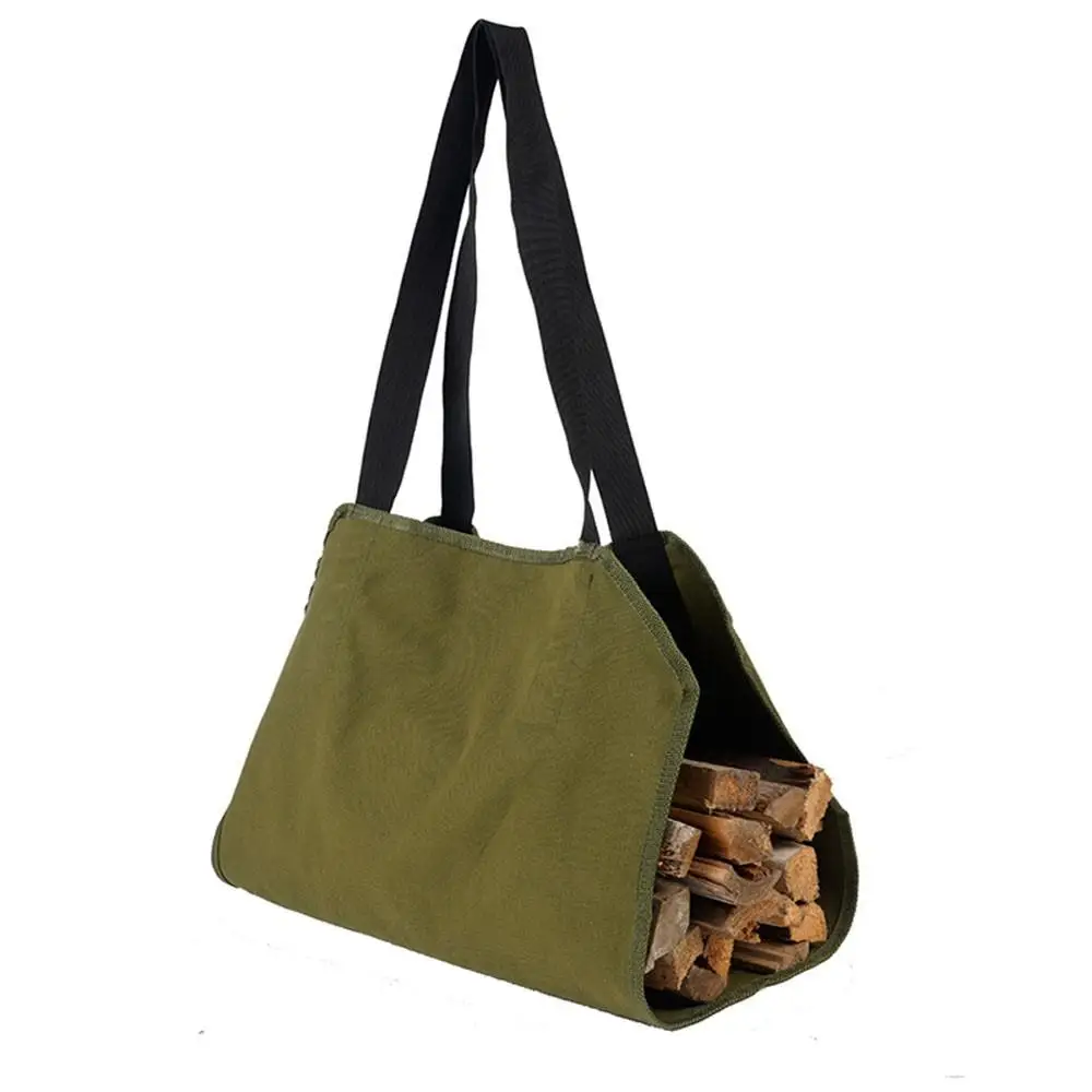 

Outdoor Portable Log Firewood Carrier Tote Bag Fireplace Wood Holder Big Storage Cover Waterproof Carry Storage Bag Camping Tool