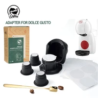 icafilas coffee adapter for nescafe dolce gusto genio s piccolor xs mini me maker reusable convert capsule holder accessories