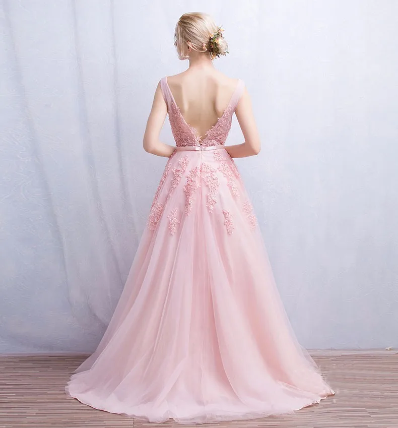 Женское вечернее платье Aimicui длинное кружевное до пола с открытой спиной и