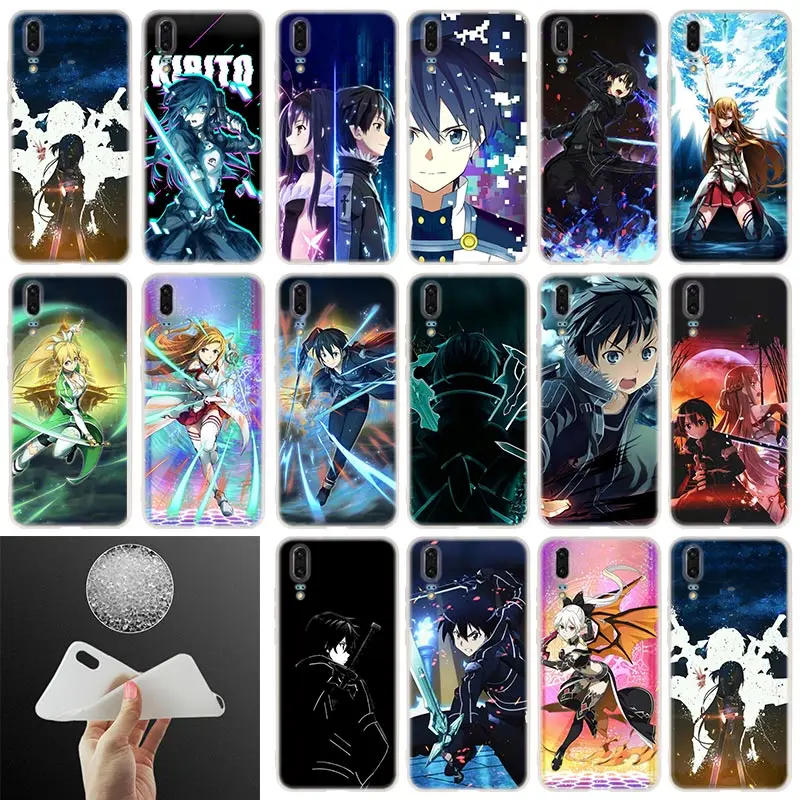 Мягкий силиконовый чехол для телефона Sword Art Online SAO Anime Huawei P30 P20 P30Pro P10 P9 P8 Plus Lite 2017 P