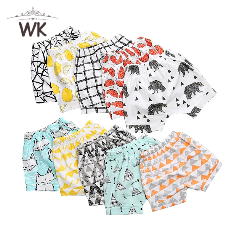 

Children's 1 Pack Cartoon Geometric Printing Cotton Comfort Soft Casual Shorts for Unisex Boy Girl 1-4 Years
