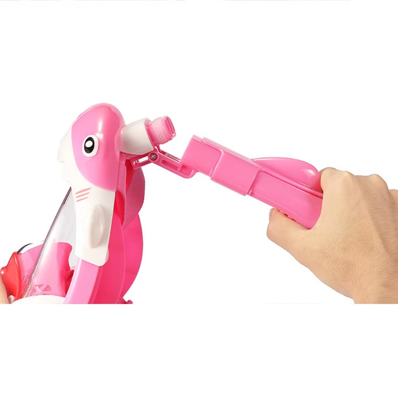 Мультяшная маска для плавания с полным лицом подводная складная детская