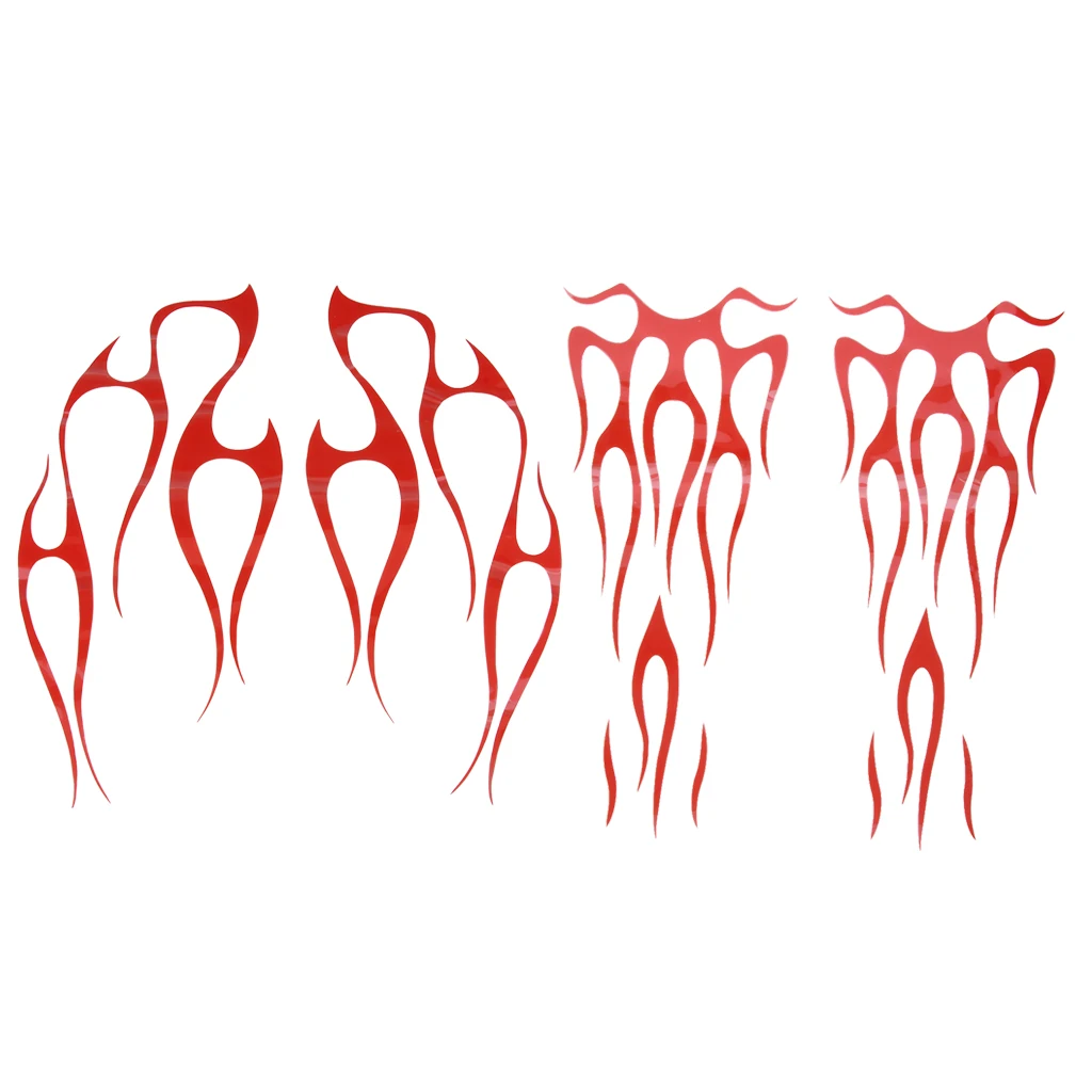 Универсальная мотоциклетная наклейка с пламенем для газового топливного бака и