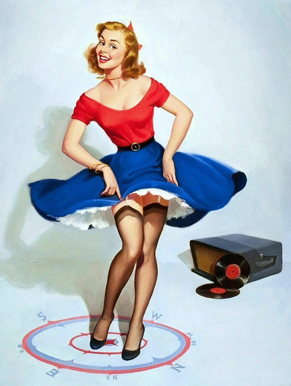 

Girl Wall Decor Metal Tin Sign 12x8 Inch