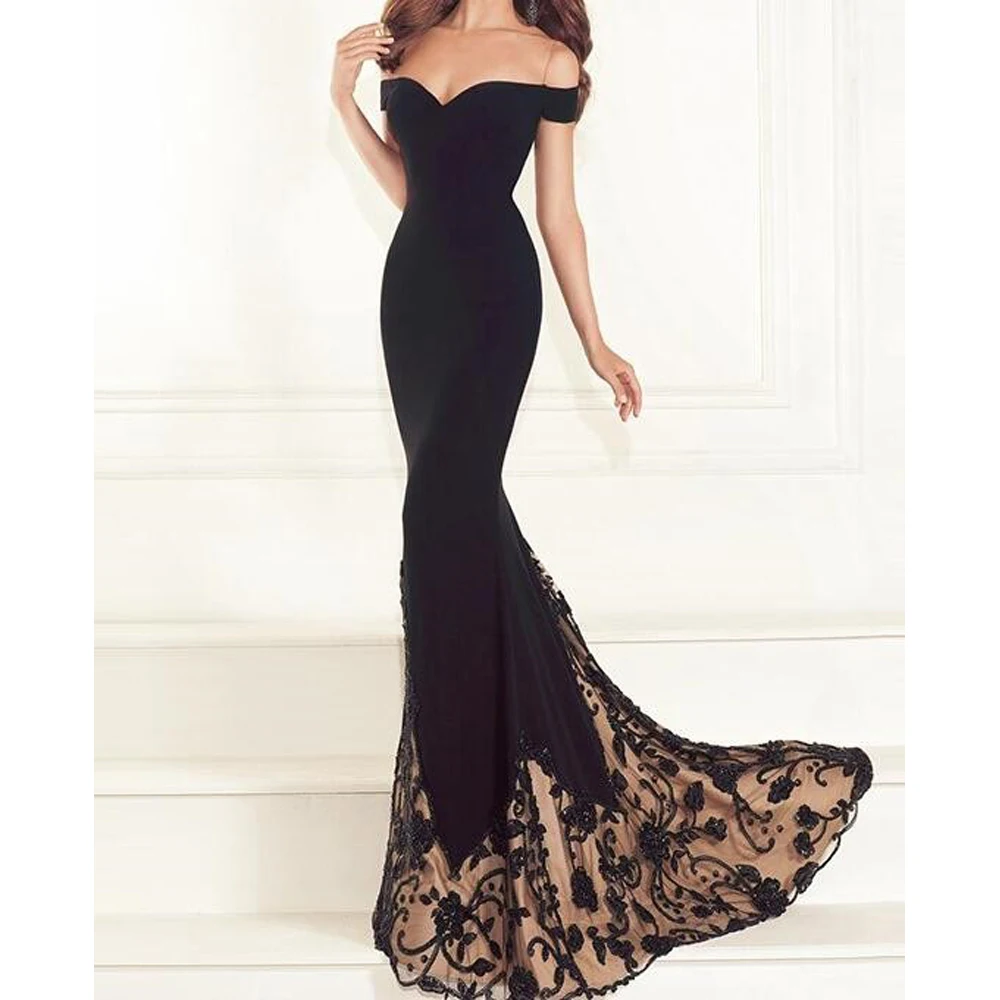 J. Del'или женское длинное платье с открытыми плечами и золотистым низом