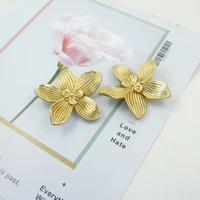 flower shape creative furniture handles for cabinets and drawers dresser door knobs pull solid brass furniture hardware