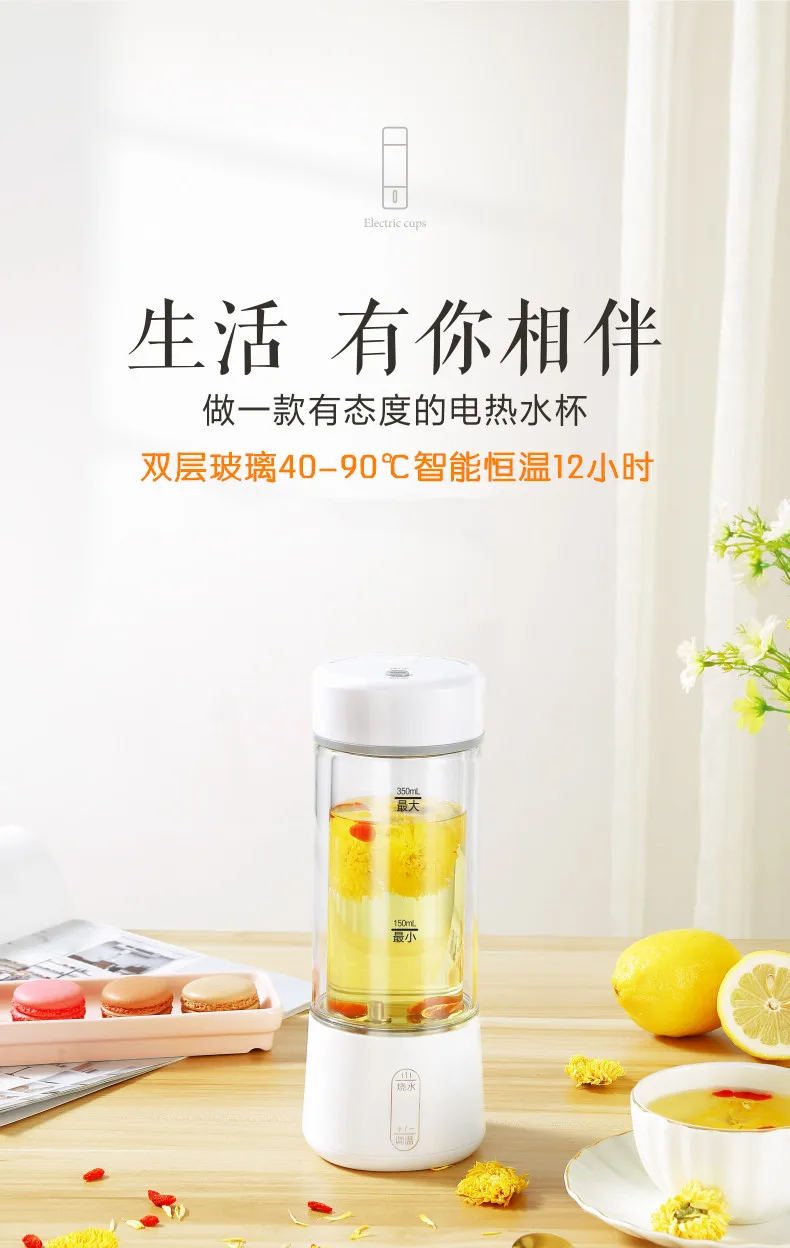 

Mini Instant Water Kettle Temperature Control Camping Portable Kettle Water Kettles Travel Gear Samovar Teiera Cookware BI50WK