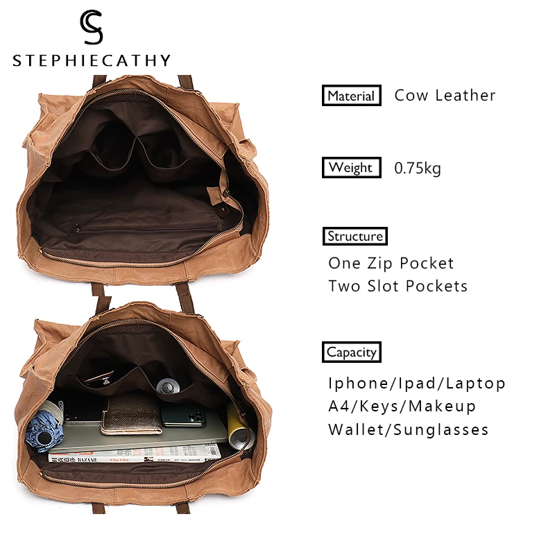 SC большая сумка-тоут из натуральной кожи для женщин винтажные кожаные сумки в