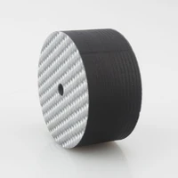 audiocrast 40x20mm silver 5k carbon fiber speaker isolation spike base pad shoe feet hifi audio chassis