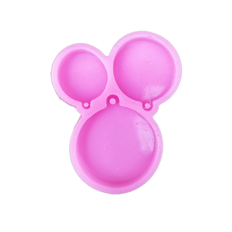 

5Pcs Fish Cat Round Pet Tag Pendant Epoxy Resin Mold Hanging Sign Silicone Mould