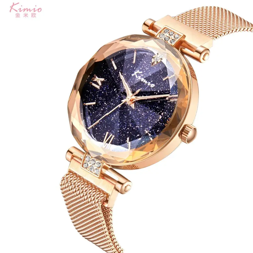 

Kimio Роскошные Кварцевые наручные часы модные женские часы K6363M Стиль Чехол браслет ремешок relogio feminino розовое золото Reloj Mujer