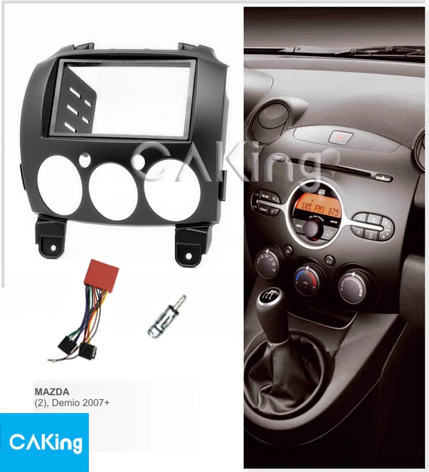 Автомобильная радиопанель Fascia портупея для Mazda 2 Demio 2007-2014 комплект фитингов