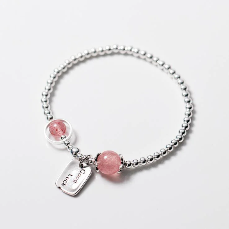 Серебряный браслет Goodluck 100% настоящий 925 пробы серебряный с бусинами из