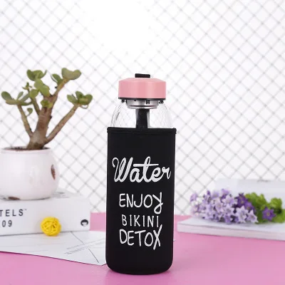 1 шт. наружные портативные пластиковые бутылки для воды стекло Корейская