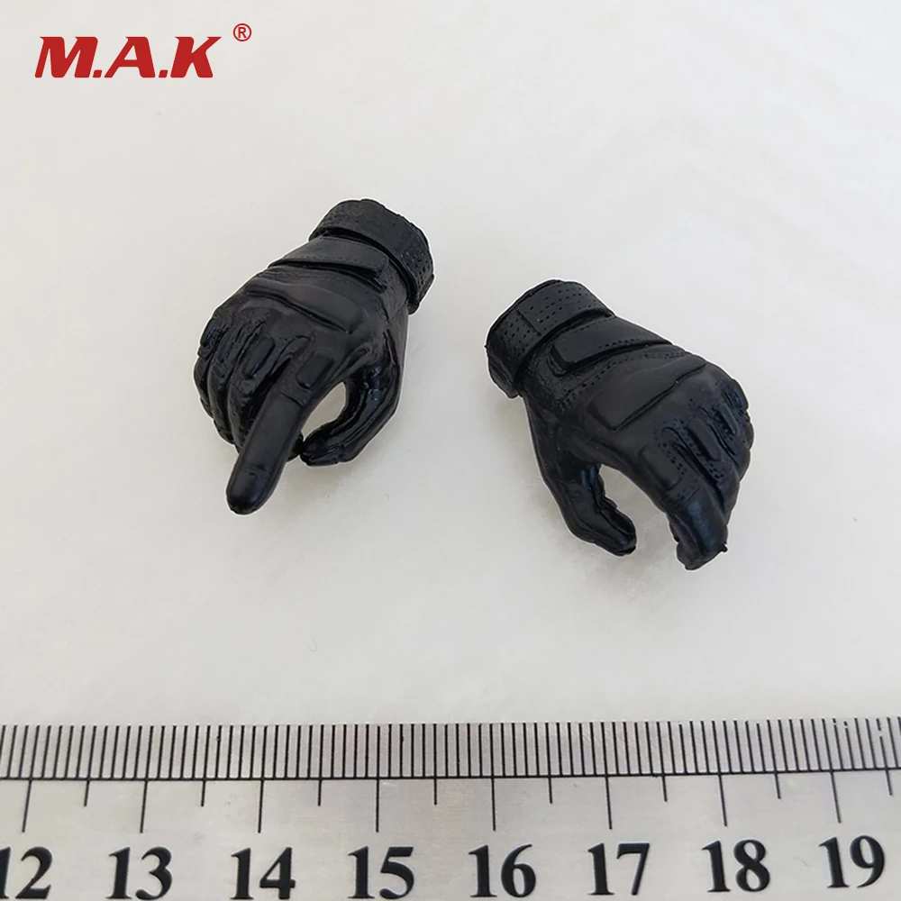 В наличии 1/6 весы Джокер Handtypes черный латексные перчатки ручной пистолет