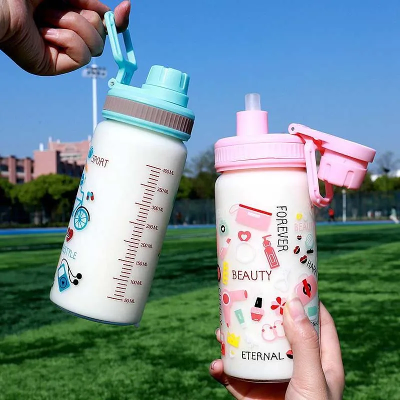 Стеклянная бутылка из лимона креативные портативные спортивные бутылки для воды