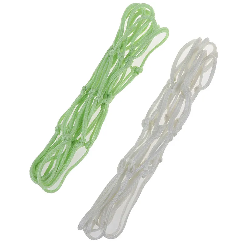 

1Pcs Green fluorescent basketball net luminous basketball net night sports fluorescent standard basketball net color random