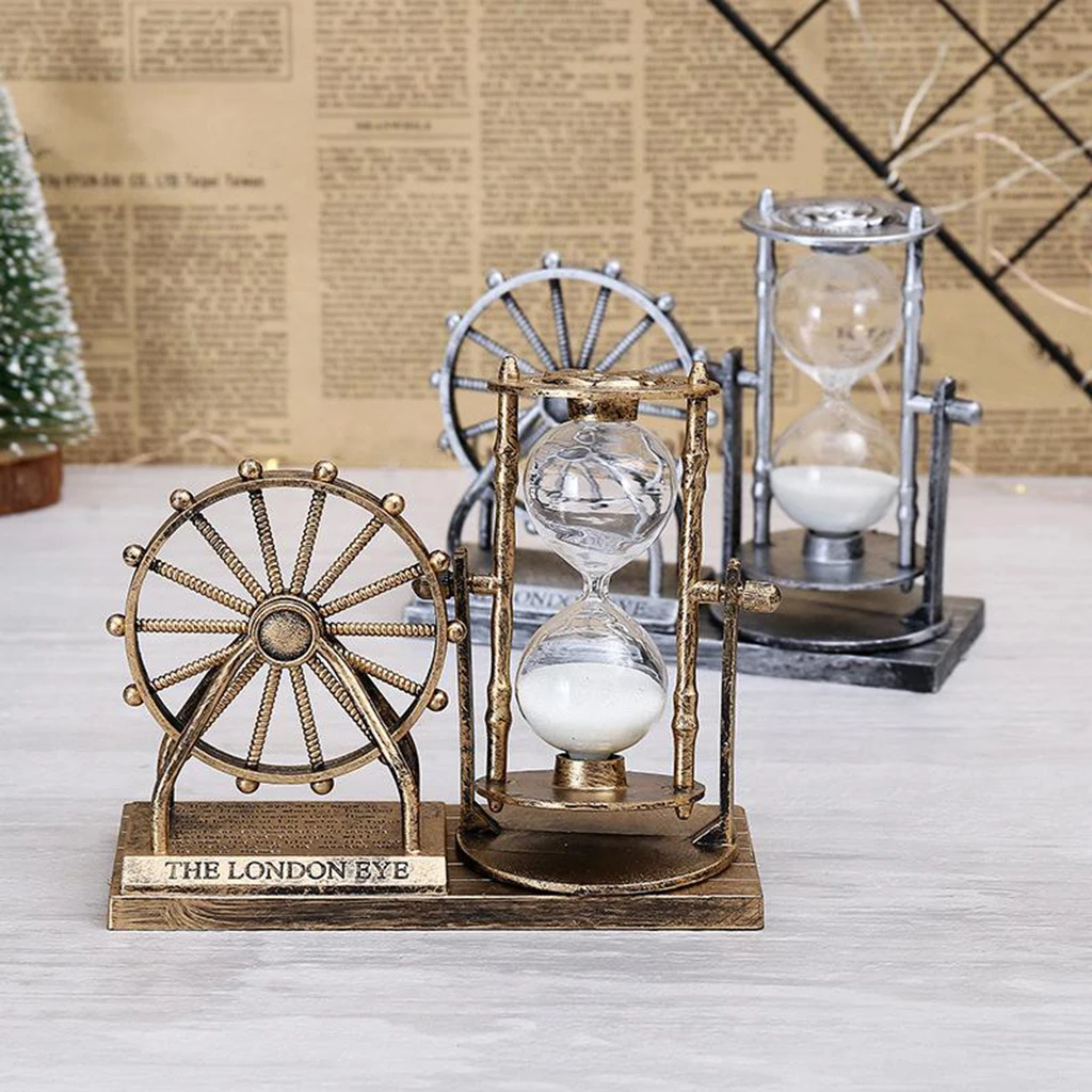 

Creative Retro Ferris Wheel Hourglass Desktop Sand Glass Office Table Decors
